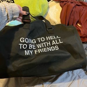 Assholes live forever duffle bag